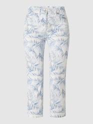 Capri-jeans met stretch, model 'Be Loved' van Toni Dress Wit - 43