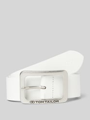Ledergürtel in unifarbenem Design Modell 'EVE' von Tom Tailor Weiß - 21