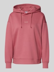 Oversized Hoodie mit Label-Print von Jake*s Casual Rosa - 1