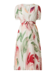 Kleid mit Allover-Muster Modell 'Brigitta' von Pennyblack Rosa - 39