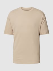 T-shirt in effen design, model 'EROS' van Drykorn Beige - 30