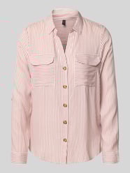 Regular fit overhemdblouse van pure viscose, model 'BUMPY' van Vero Moda Fuchsia - 13