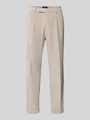 Straight Fit Cordhose aus elastischem Material-Mix von CINQUE Beige - 2