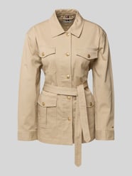 Regular Fit Hemdjacke mit goldfarbenen Knöpfen von Tommy Hilfiger Beige - 39