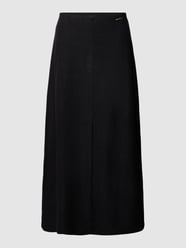 Midirok van scheerwol met elastische band van Marc Cain Zwart - 2
