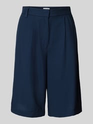 Bermudy o kroju relaxed fit z zakładkami w pasie od Christian Berg Woman - 10