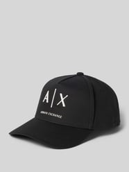 Czapka z daszkiem z wyhaftowanym logo od Armani Exchange - 44