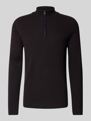 Gebreide pullover met geribde opstaande kraag, model 'FALCINO' van Cinque - 6