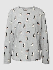 Pyjama-Oberteil mit Allover-Motiv-Print von Jake*s Casual - 47