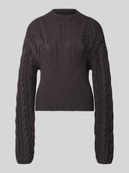 Sweter o kroju slim fit z efektem dzianiny model ‘Haysa’ od NOISY MAY® - 3