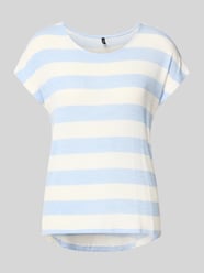 Boxy Fit T-Shirt aus Viskose-Mix Modell 'WIDE STRIPE' von VERO MODA - 25