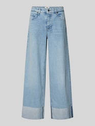 Wide Leg Jeans im 5-Pocket-Design Modell 'Nevada' von MAC Blau - 16