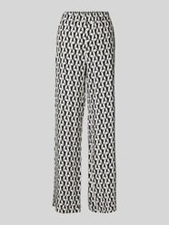 Flared Cut Stoffhose mit elastischem Bund Modell 'CHIARA' von MAC Beige - 10