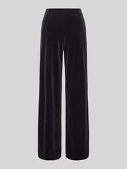 Wide Leg Stoffhose mit elastischem Bund von Christian Berg Woman Schwarz - 44