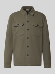 Relaxed Fit Hemdjacke mit Viskose-Anteil Modell 'NEWKODYL' von ONLY & SONS Beige - 1