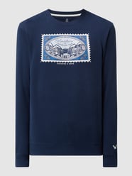 Sweatshirt mit Foto-Print von Colours & Sons Blau - 23