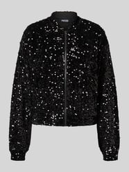 Regular fit blouson met pailletten, model 'KAM' van Pieces - 8