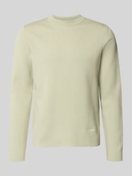 Sweter z mieszanka wiskozy z wyhaftowane logo model 'MATT' od Samsøe Samsøe - 1