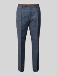 Slim Fit Anzughose mit Webmuster Modell 'Silvi' von Windsor Blau - 26