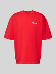 Oversized T-Shirt mit Label-Print Modell 'ALCHAR' von Pegador Rot - 23