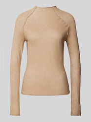 Longsleeve mit Stehkragen von Review Beige - 9