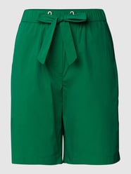 High Waist Bermudas mit Tunnelzug von Marc O'Polo Grün - 4