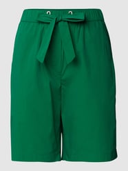 High waist bermuda met tunnelkoord van Marc O'Polo Groen - 35