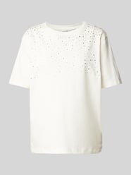 t-shirt z obszyciem ozdobnymi kamieniami model 'Trollo' od b.young - 47
