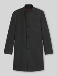 Regular fit lange wollen jas met opstaande kraag, model 'MINTRAX2541' van HUGO - 43