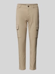 Skinny Fit Cargohose mit Gürtelschlaufen von Christian Berg Woman Beige - 29