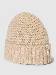Czapka beanie z dzianiny o grubym ściegu od Marc O'Polo Beżowy - 24