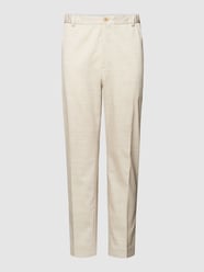 Tapered Fit Chino mit französischen Eingrifftaschen von CK Calvin Klein Beige - 33