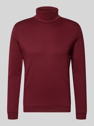Regular Fit Langarmshirt mit Rollkragen Modell 'Pima' von RAGMAN Bordeaux - 7