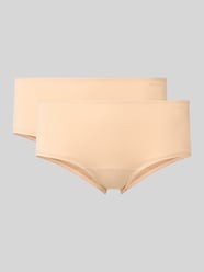 Slip met logo en elastische band van SKINY Beige - 3