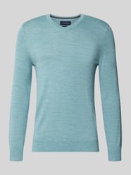 Strickpullover aus Woll-Mix mit V-Ausschnitt von Christian Berg Men - 15