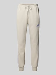 Sweatpants mit Label-Stitching und elastischem Bund von ADIDAS SPORTSWEAR Beige - 2