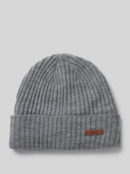 Beanie met labeldetail, model 'WILBERT' van Barts Grijs / zwart - 11