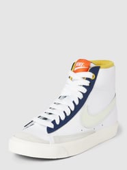 High top sneakers van leer met labeldetails, model 'BLAZER' van Nike - 35