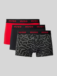 Trunks mit elastischem Label-Bund im 3er-Pack von HUGO Rot - 20