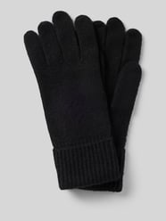 Handschuhe aus reinem Kaschmir mit gerippten Abschlüssen von Christian Berg Woman - 10