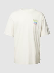T-Shirt mit Statement-Print Modell 'Summertime' von QS by s.Oliver  Beige - 13