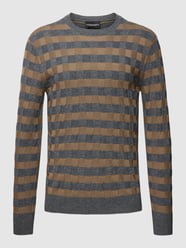 Strickpullover mit Allover-Muster von Emporio Armani Beige - 13