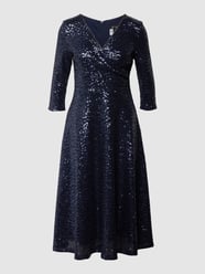 Cocktailkleid mit Pailletten von Paradi Blau - 16