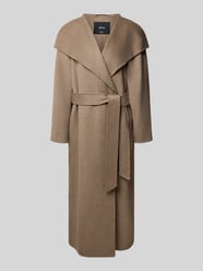 Mantel aus Woll-Mix mit Bindegürtel Modell 'BATIN' von MANGO Beige - 10