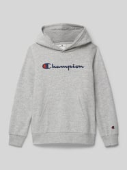 Hoodie mit Label-Stitching von CHAMPION Grau - 33