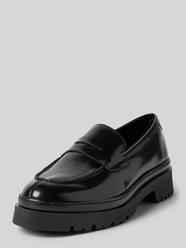 Penny loafers van leer met schachtbrug, model 'Aligrey' van Gant - 11