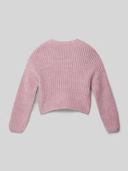 Strickpullover mit Rundhalsausschnitt Modell 'Yasmin' von Mango Pink - 7