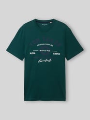 męski t-shirt o kroju regular fit z czystej bawełny od Tom Tailor - 44