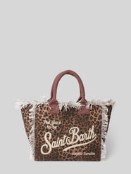 shopper met labelprint en franjes model 'VANITY' van MC2 Saint Barth - 7