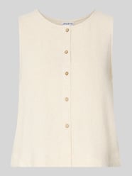 Bluse aus Viskose-Mix mit Knopfleiste von Jake*s Casual Beige - 9